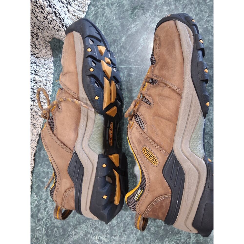 Keen Gypsum II Waterproof Hiking Boots 1016765 Mens Sz 9.5 Brown Yellow Low Top - Picture 7 of 12